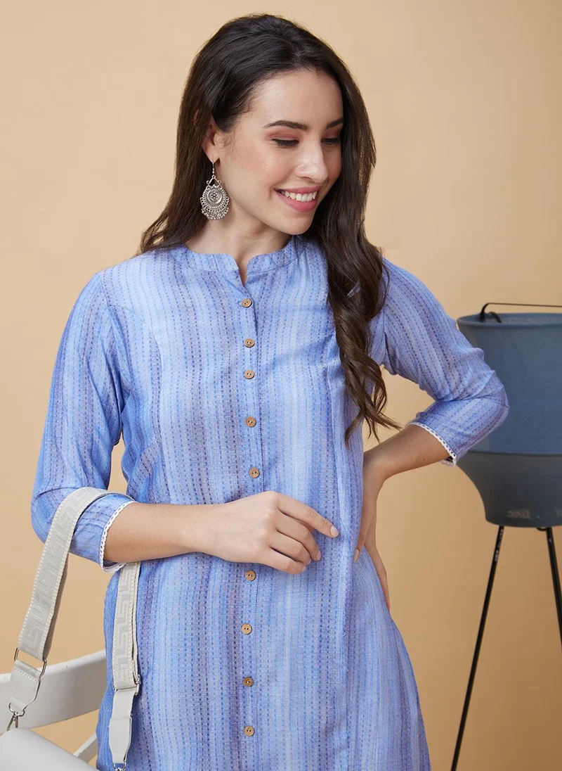 جلو باص جلوبس سنيكرز نسائي بتصميم منسوج بياقة ماندرين